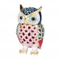 4290B -YZ Blue Owl Jewelry Case