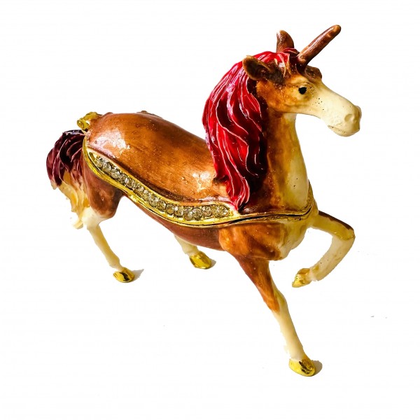 4980-YZ Horse unicorn  Jewelry Case