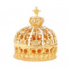 1056-YZ Crown with Cross  Jewelry Case