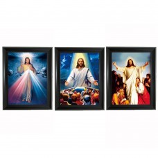 352 Religious  Devine Mercy 3D Triple Image