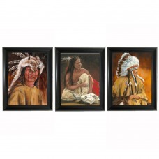 376  Indian chief 3D Lencticular Picture   (Unframe Assorted 50pcs)