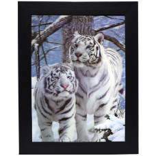 238 White Tiger 3D Picture  size 14x18