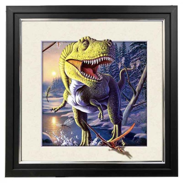 426* T-rex 5d Lenticular Picture Frame 18x18