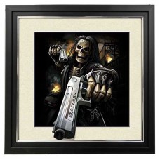 473* 5D Skeleton Gunner 5d Lenticular Picture Frame 18x18