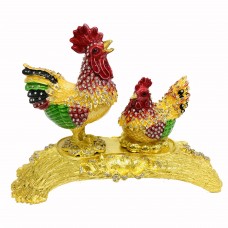8280-JF 2 Rooster Chicken Jewelry Case