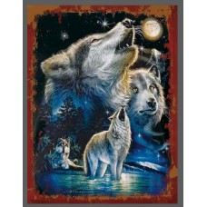 M803-WM Wolves Metal Picture size 15x19