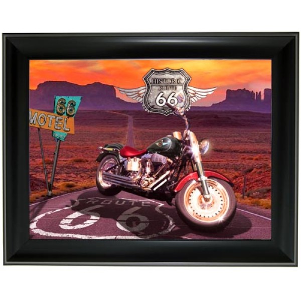 265 Motocycle on Route 66 3D Picture size 15x19