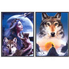 400050B LED Wolf/Maiden 3D picture size 18x25