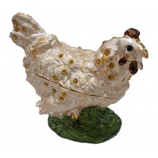 JF1640 Hen  Chicken Rooster Jewelry Case
