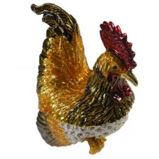 JF3120  Chicken Rooster Jewelry Case